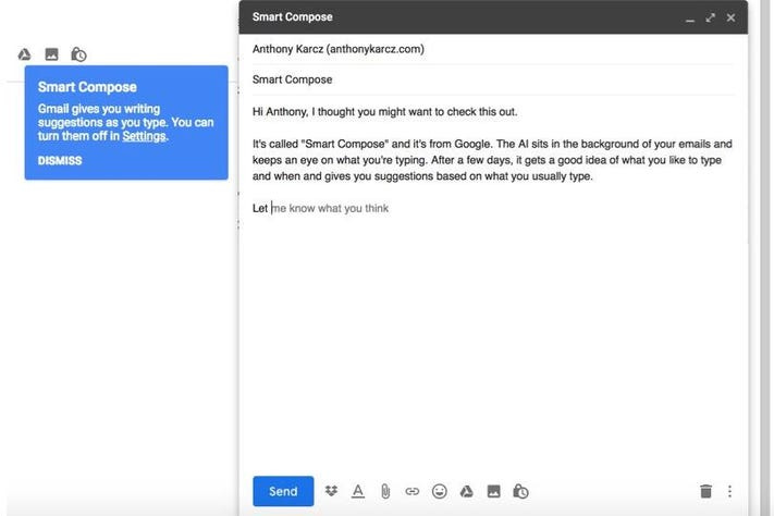 Smart Compose In The New Gmail Is Ready To Write Your Emails For You