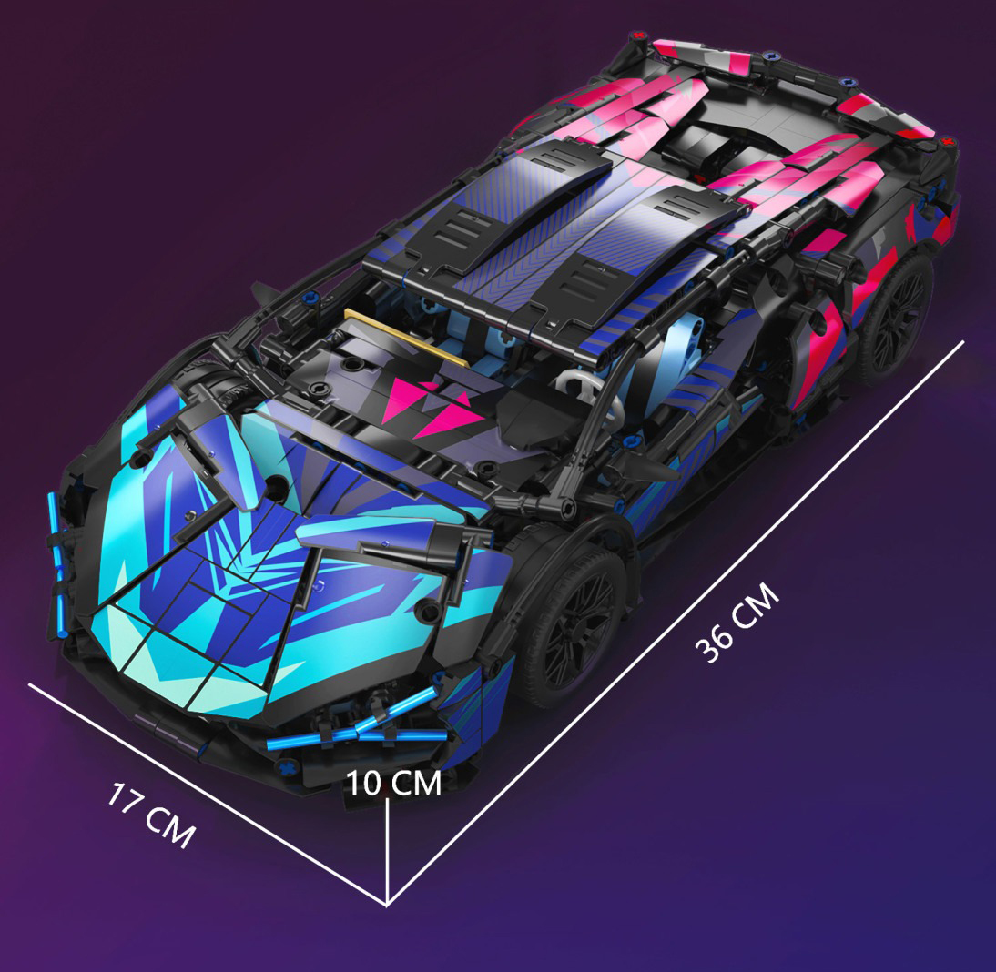 Конструктор машинка Кіберпанк KiberPunk Car Technol Model на 1280 деталей
