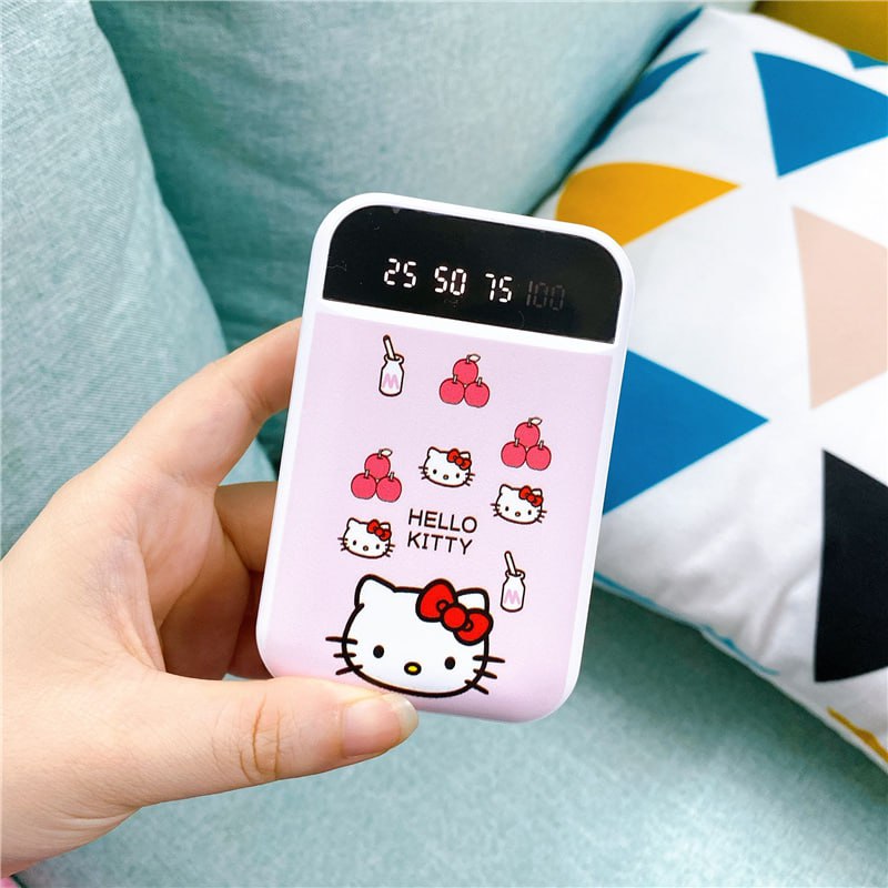 УМБ Powerbank портативна зарядка Hello Kitty 10000 mAh з чохлом Hello Kitty та в подарунковій упаковці Рожевий