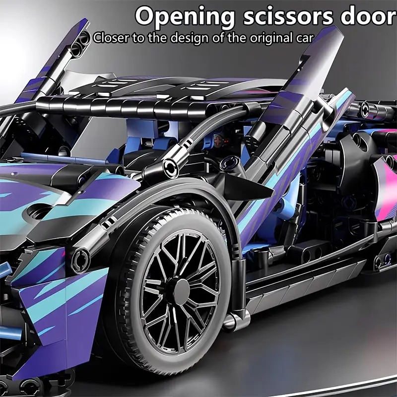 Конструктор машинка SuperCar Technol Model на 1314 деталей в стилі Кіберпанк