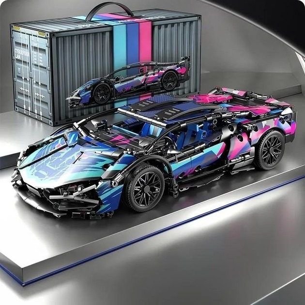 Конструктор машинка SuperCar Technol Model на 1314 деталей в стилі Кіберпанк
