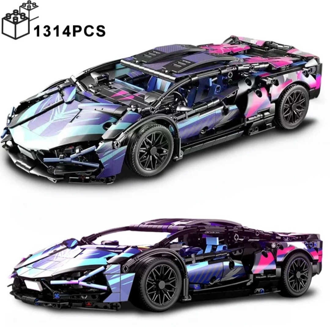 Конструктор машинка SuperCar Technol Model на 1314 деталей в стилі Кіберпанк