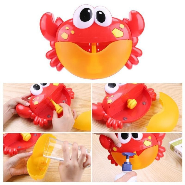 Музичний краб для купання, що генерує піну Bubble Crab