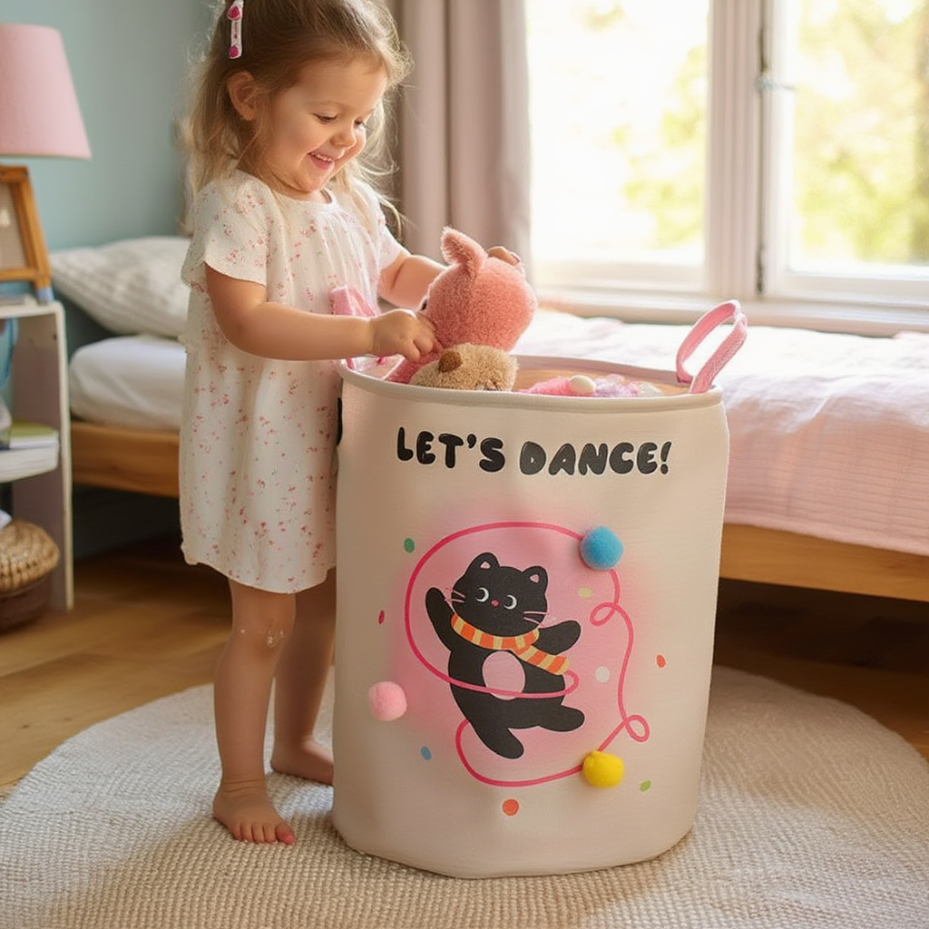 Кошик для іграшок, білизни, зберігання Let's Dance з підкладкою 50*40 см