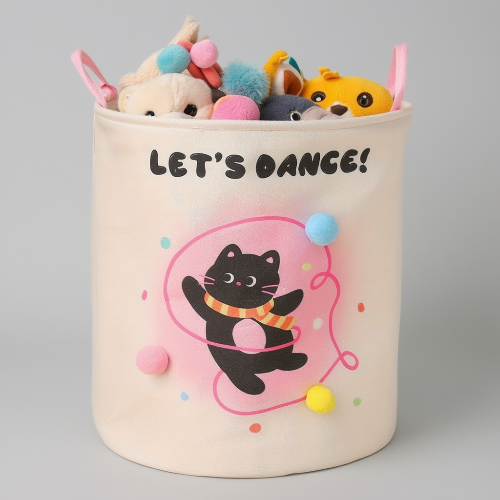 Кошик для іграшок, білизни, зберігання Let's Dance з підкладкою 50*40 см