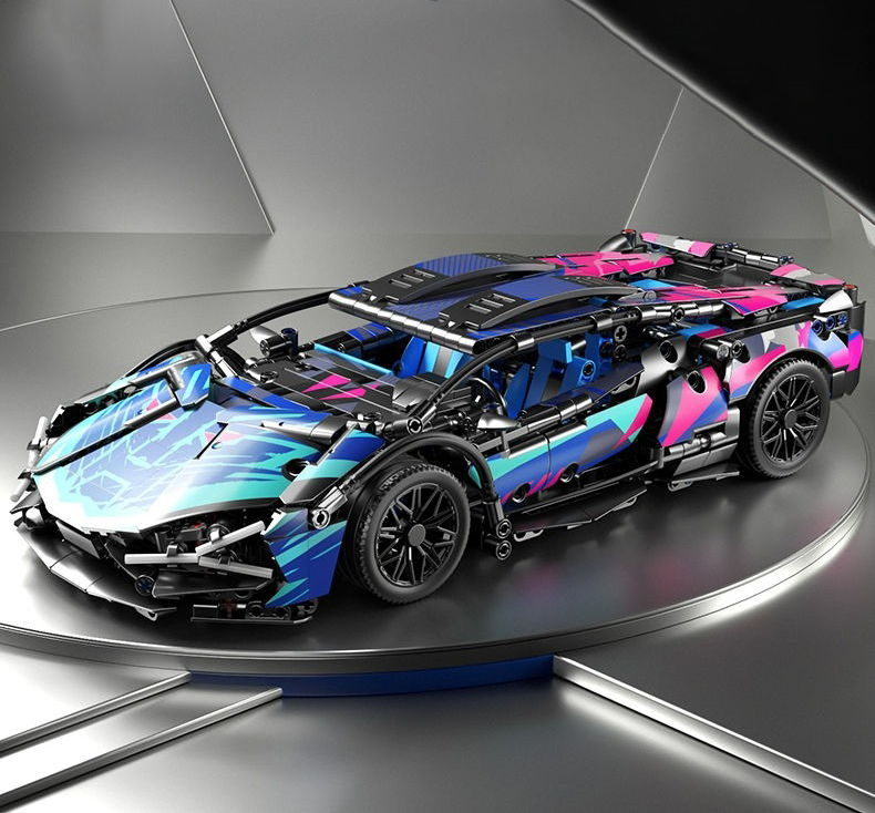 Конструктор машинка Cyberpunk Lambo на 571 деталь Technol Model в стилі Кіберпанк