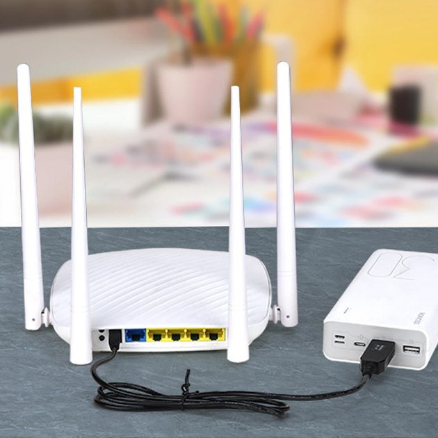 Кабель для роутера, модем USB перетворювач 5в-12в, 5.5*2.5 usb to DC 12v Чорний