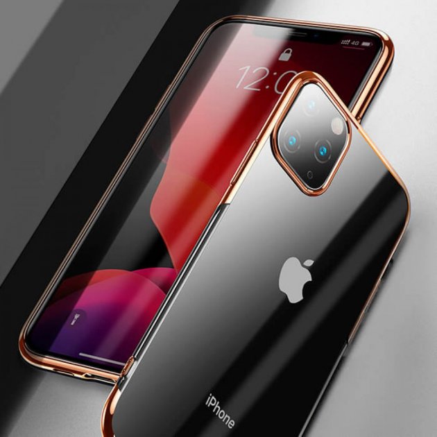Силіконовий чохол накладка Baseus Shining Case для iPhone 11 Pro Max 6.5inch Золотистий