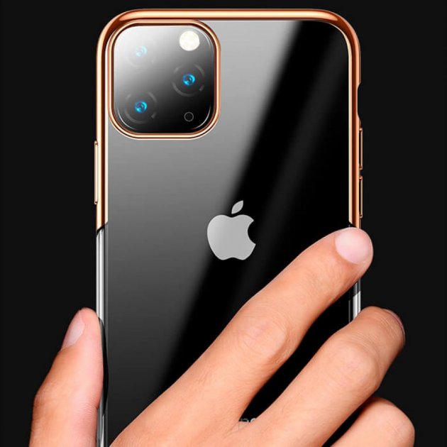Силіконовий чохол накладка Baseus Shining Case для iPhone 11 Pro Max 6.5inch Золотистий