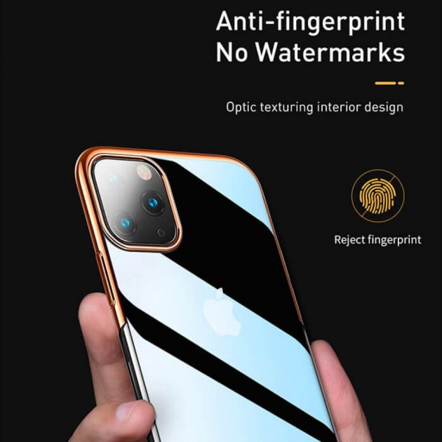Силіконовий чохол накладка Baseus Shining Case для iPhone 11 Pro Max 6.5inch Золотистий