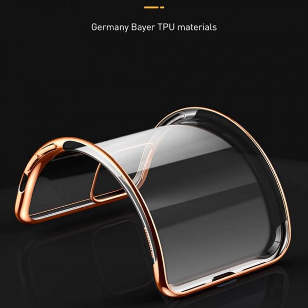 Силіконовий чохол накладка Baseus Shining Case для iPhone 11 Pro Max 6.5inch Золотистий