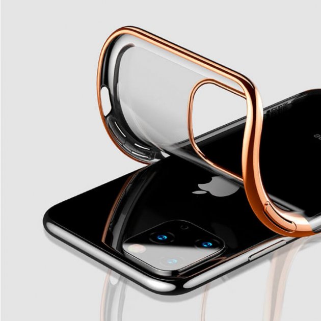 Силіконовий чохол накладка Baseus Shining Case для iPhone 11 Pro Max 6.5inch Золотистий
