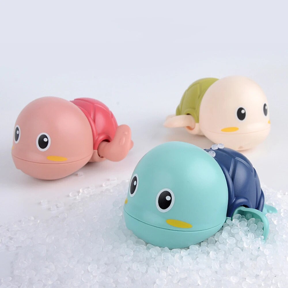 Водоплавна заводна іграшка для ванної Bath Toys Черепашки набір з 3 шт