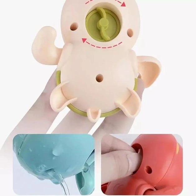 Водоплавна заводна іграшка для ванної Bath Toys Черепашки набір з 3 шт