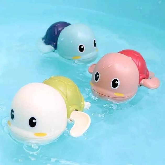 Водоплавна заводна іграшка для ванної Bath Toys Черепашки набір з 3 шт
