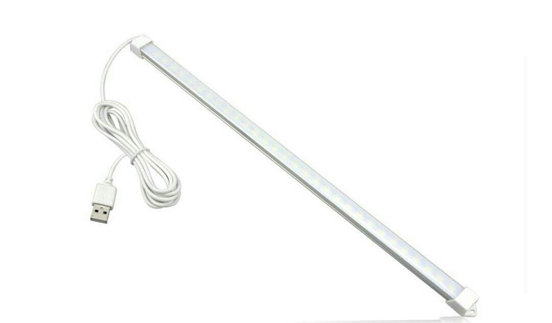 USB Світлодіодна лінійка LED лампа 5W 300 мм біла