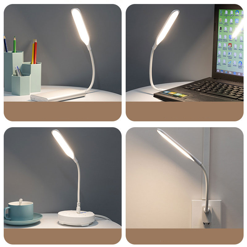 Гнучка USB LED лампа-ліхтарик 2.5W 32 см біла