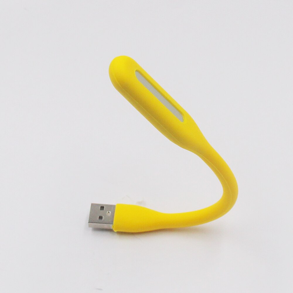 USB Гнучкий LED світильник лампа ліхтарик для ноутбука або Power Bank світлодіодний жовтий
