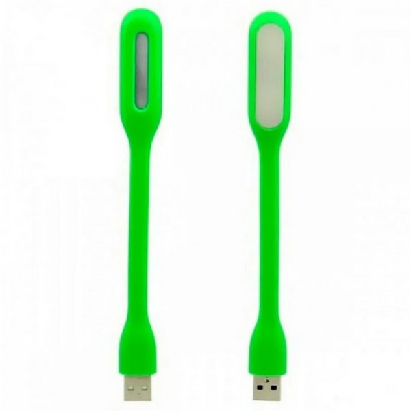 USB Гнучкий LED світильник лампа ліхтарик для ноутбука або Power Bank світлодіодний зелений