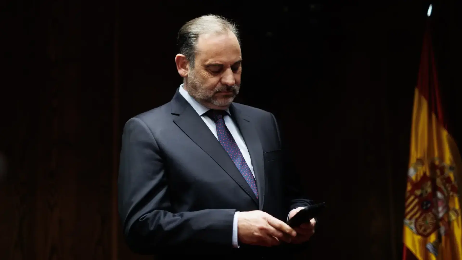 Former Minister José Luis Ábalos departs the Supreme Court after being handed a landmark 24-year sentence.