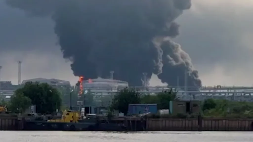 Ukrainian Drone Strike Hits Major Oil Terminal in St. Petersburg