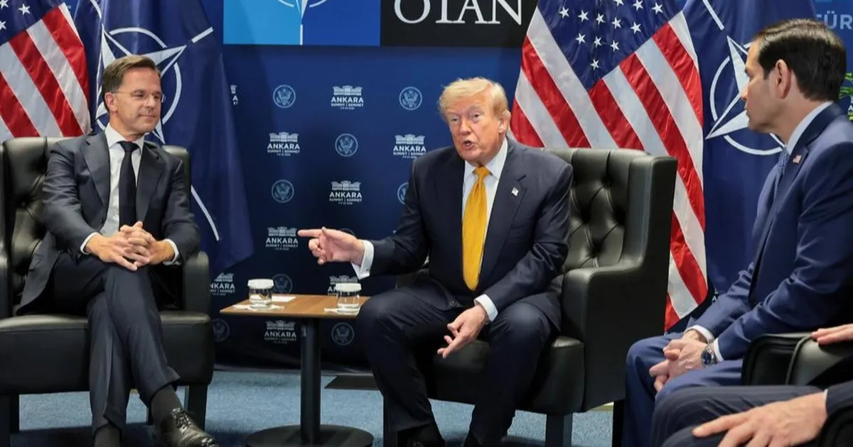 President Trump speaks at the NATO summit in Ankara, declaring the ceasefire with Iran over.