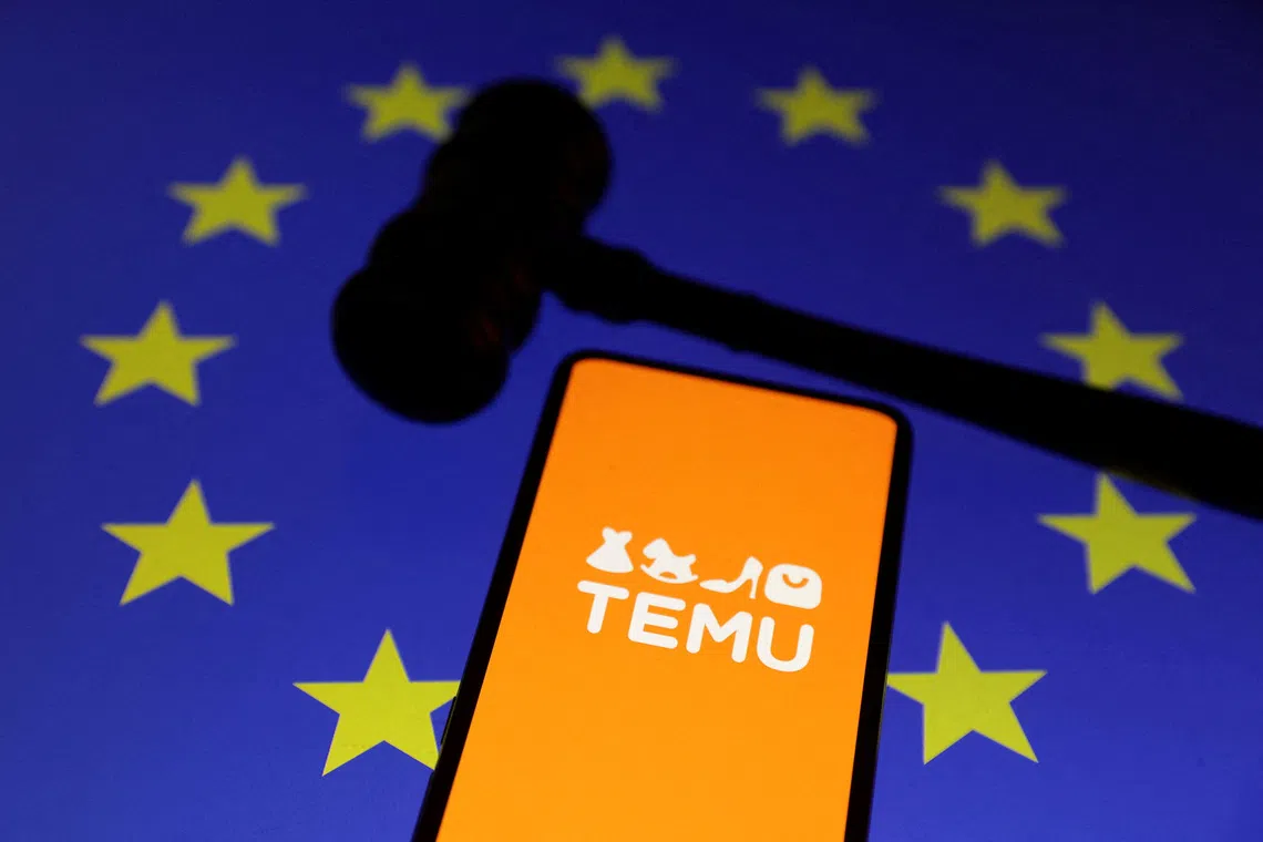 The European Commission building in Brussels, where officials announced charges against Temu.