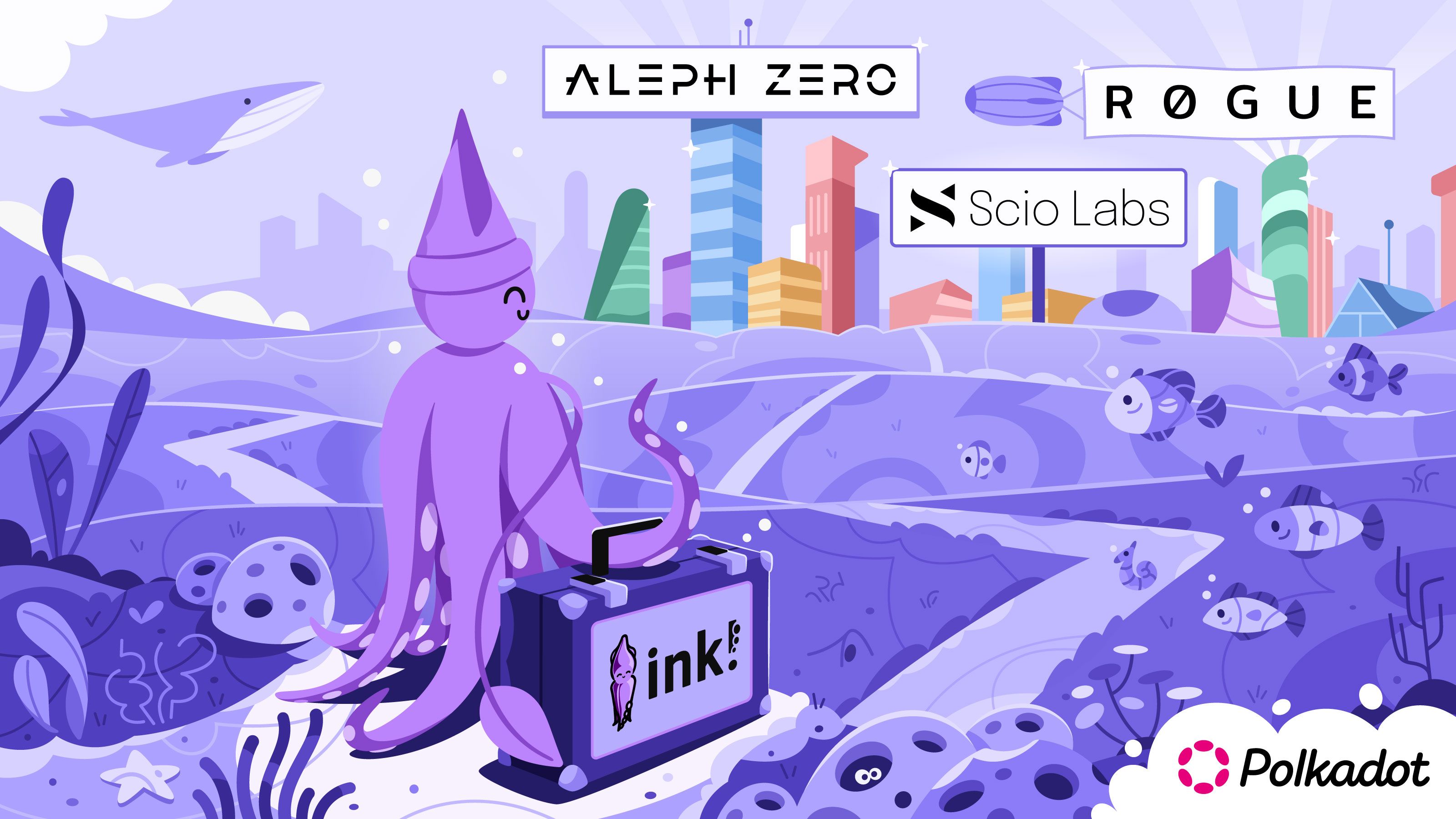 ink! begins new journey with R0GUE, Aleph Zero and Scio Labs