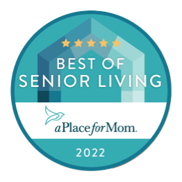 best of senior living 2022 award badge
