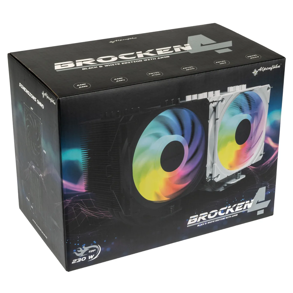 Alpenfohn Brocken 4 ARGB CPU Cooler - 120mm 10