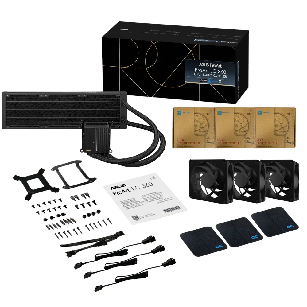 Asus ProArt LC 360 Performance All In One CPU Cooler with Status Meter - 360mm 8