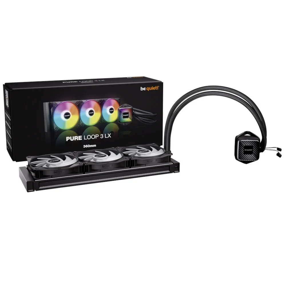 be quiet Pure Loop 3 LX 360 ARGB High Performance All In One CPU Cooler - 360mm 5