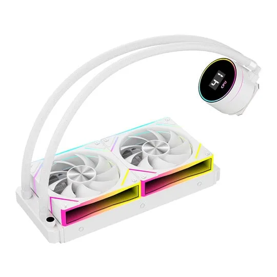CiT Pro Glacier 240mm Intel/AMD White CPU Liquid Cooler 3
