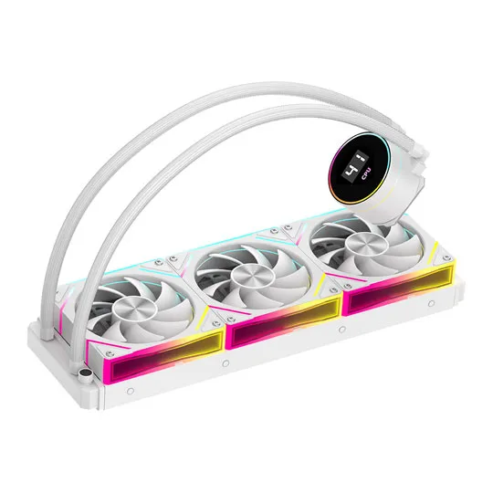 CiT Pro Glacier 360mm Intel/AMD White CPU Liquid Cooler 3