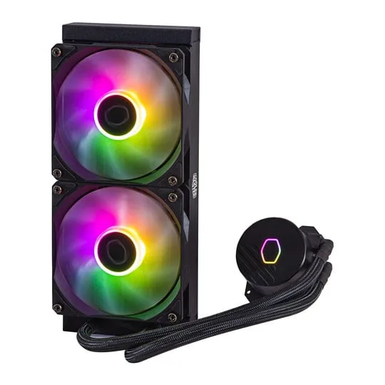Cooler Master 240mm MasterLiquid 240L Core ARGB Intel/AMD CPU Liquid Cooler 2