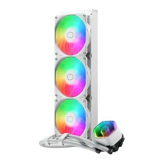 Cooler Master 360mm MasterLiquid 360 Core II ARGB White Intel/AMD CPU Liquid Cooler 2