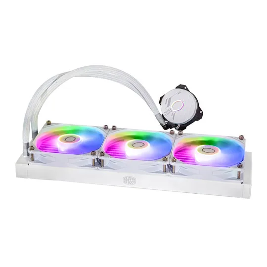 Cooler Master 360mm MasterLiquid 360L Core ARGB White Intel/AMD CPU Liquid Cooler 3