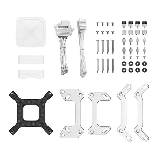 DeepCool LS520 ARGB AIO Liquid/Water White CPU Cooler 4