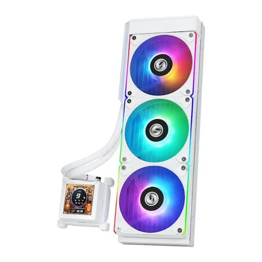 Lian Li Hydroshift LCD 360R White All-in-One Liquid CPU Cooler 2