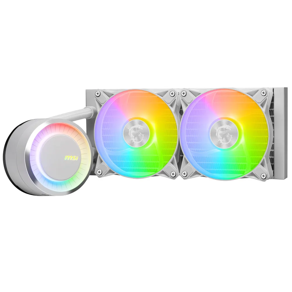 MSI MAG CORELIQUID E240 White ARGB Performance All In One CPU Cooler - 240mm 2