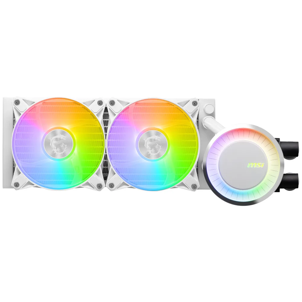MSI MAG CORELIQUID E240 White ARGB Performance All In One CPU Cooler - 240mm 3