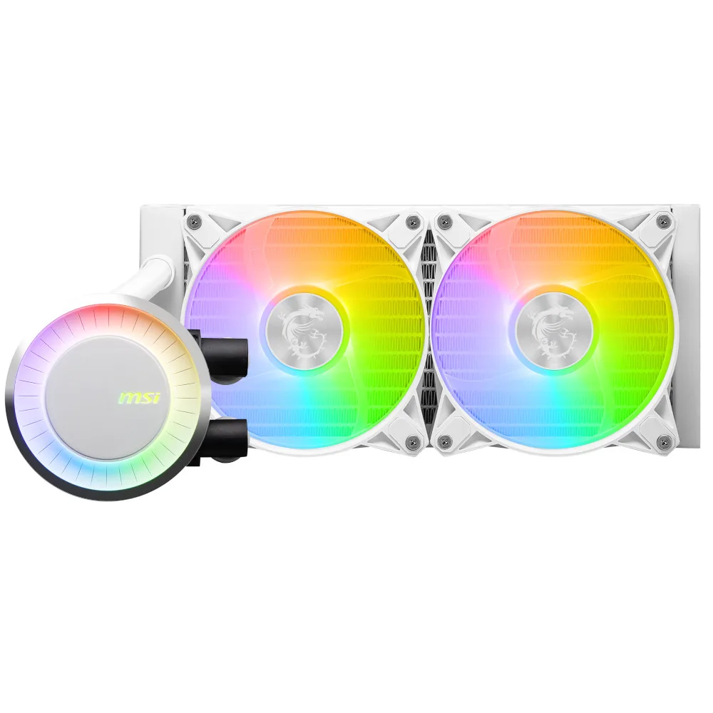MSI MAG CORELIQUID E240 White ARGB Performance All In One CPU Cooler - 240mm 4