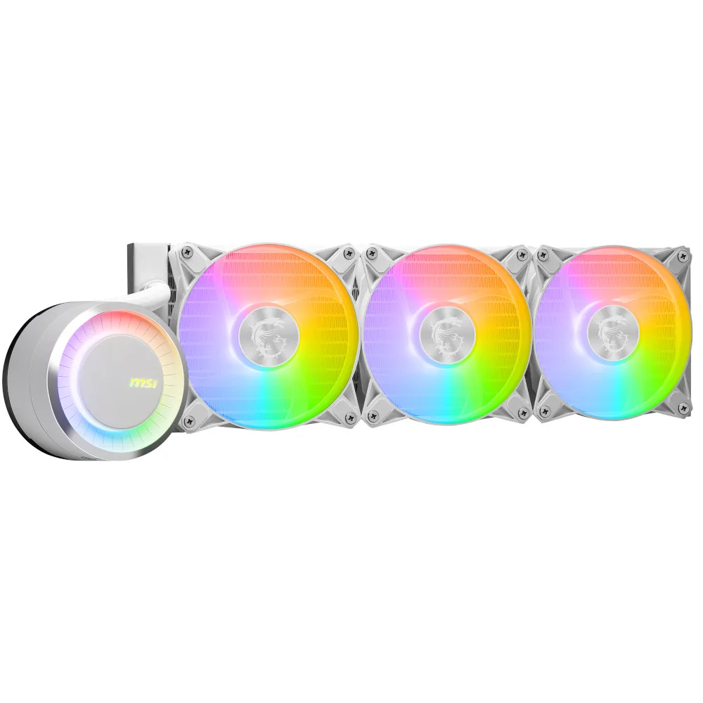 MSI MAG CORELIQUID E360 White ARGB Performance All In One CPU Cooler - 360mm 2