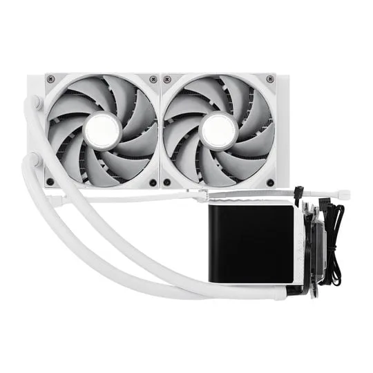 TRYX PANORAMA 240mm White AIO CPU Liquid Cooler Intel AMD 2