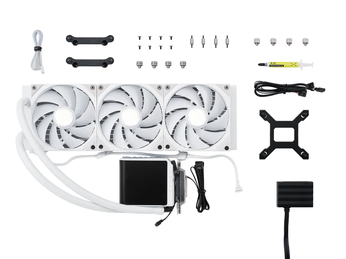 TRYX PANORAMA 360 ARGB White All In One CPU Cooler - 360mm 6