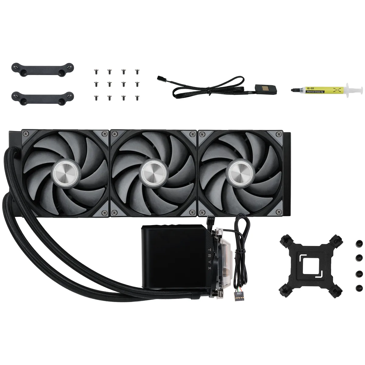 TRYX PANORAMA 360 Black All In One CPU Cooler - 360mm 5