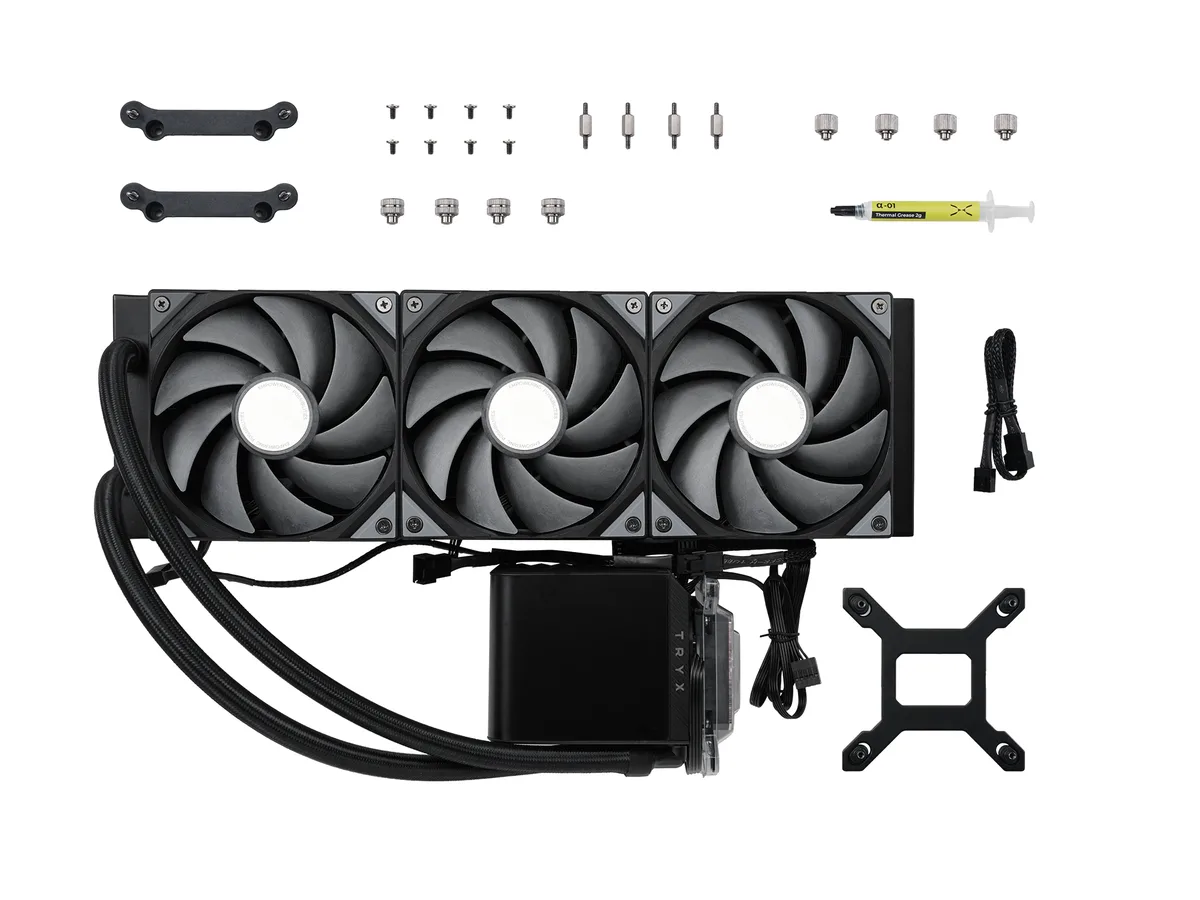 TRYX PANORAMA 360 Black All In One CPU Cooler - 360mm 6