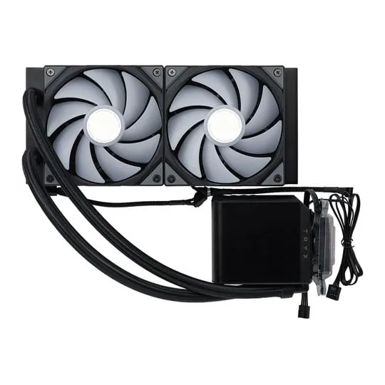 TRYX PANORAMA ARGB 240mm Black AIO CPU Liquid Cooler Intel AMD 2