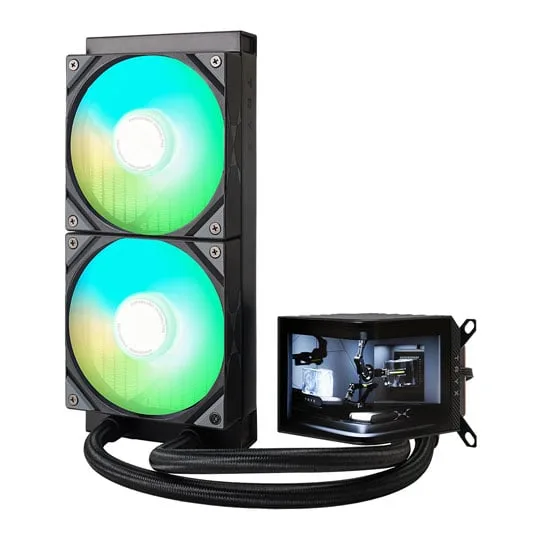 TRYX PANORAMA ARGB 240mm Black AIO CPU Liquid Cooler Intel AMD 3