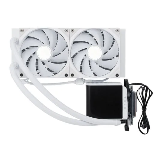 TRYX PANORAMA ARGB 240mm White AIO CPU Liquid Cooler Intel AMD 2